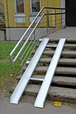 Наличие пандуса с кнопкой вызова персонала.